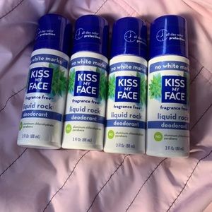 Kiss My Face Fragrance Free Deodorant, set of 4